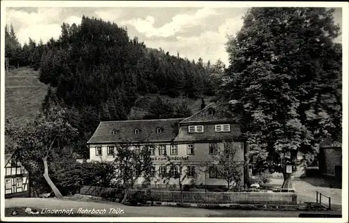Ak Rohrbach bei Saalfeld in Thüringen, Gasthaus zum Lindenhof, Sorbitztal