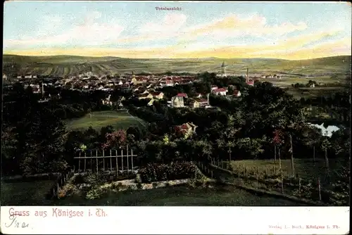 Ak Königsee Thüringen, Panorama