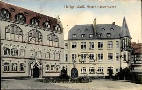 Ak Heilbad Heiligenstadt Eichsfeld Thüringen, Höhere Mädchenschule