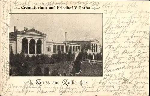 Ak Gotha in Thüringen, Friedhof V, Krematorium