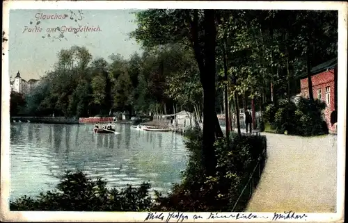 Ak Glauchau in Sachsen, Gündelteich