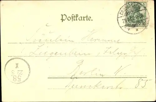 Ak Großenhain Sachsen, Klosterruine, Poststraße