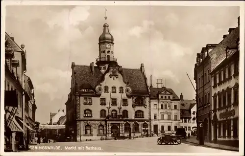 Ak Geringswalde Sachsen, Markt, Rathaus