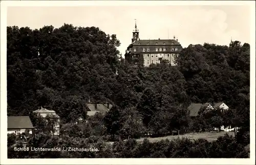 Ak Lichtenwalde Niederwiesa Sachsen, Amtsgebäude