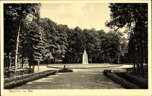 Ak Schöppenstedt in Niedersachsen, Waldwirtschaft Tetzelstein, Inh. Carl Böker