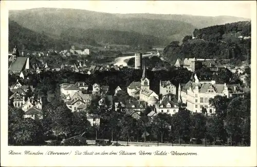 Ak Hann. Münden in Niedersachsen, Panorama