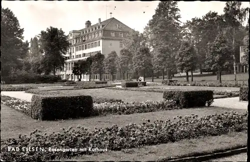 Ak Bad Eilsen Niedersachsen, Rosengarten, Kurhaus