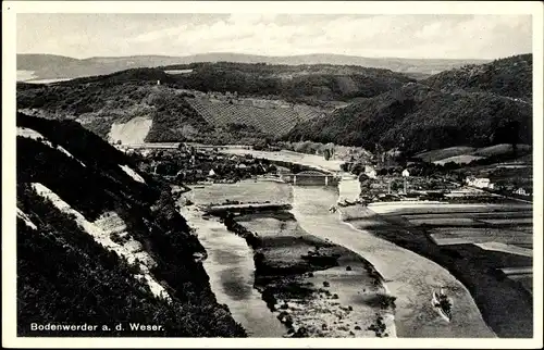 Ak Bodenwerder an der Weser, Luftbild