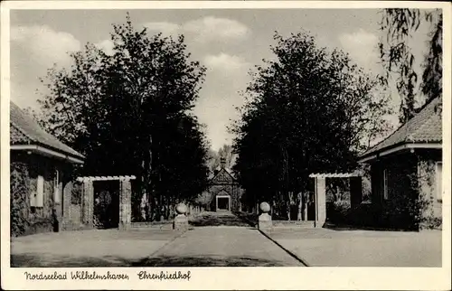 Ak Wilhelmshaven an der Nordsee, Ehrenfriedhof