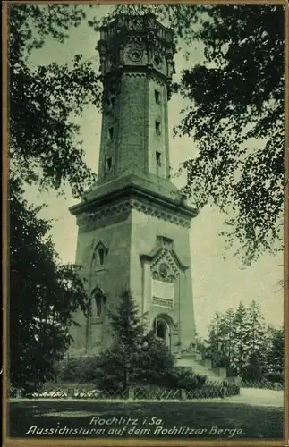 Ak Rochlitz an der Mulde, Aussichtsturm auf dem Rochlitzer Berg