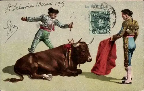 Ak Corrida de toros, La Puntilla