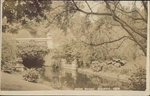 Ak Dulwich London England, Park, Brücke