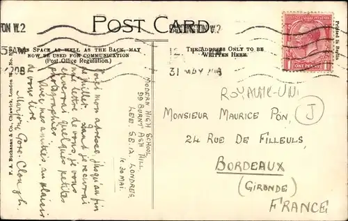 Ak Beckenham London England, Minshull House