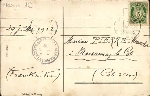 Ak Norwegen, Mädchen in Volkstracht