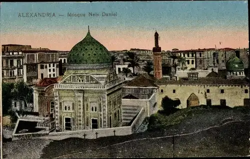 Ak Alexandria Ägypten, Mosque Nebi Daniel
