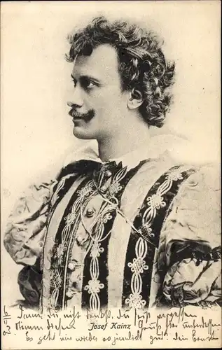 Ak Schauspieler Josef Kainz, Portrait im Theaterkostüm