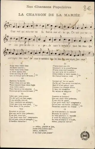 Lied Ak Das Lied der Braut