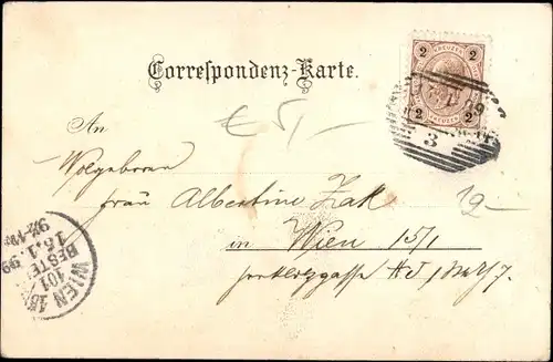 Litho Cheb Eger Reg. Karlsbad, Alte Burg