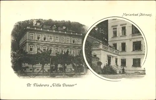 Ak Mariánské Lázně Marienbad Region Karlsbad, Vilal Danzer, Dr. Floderer