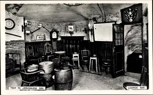 Ak Nottingham East Midlands England, Trip To Jerusalem Inn, Lounge Bar