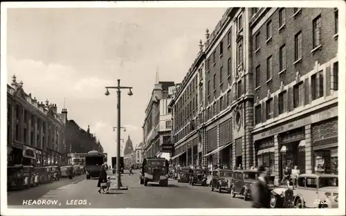 Ak Leeds Yorkshire England, Headrow