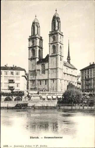Ak Zürich Stadt Schweiz, Grossmünster