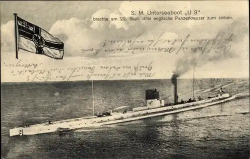 Ak Deutsches U Boot, SM U 9