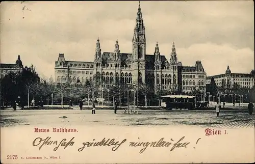 Ak Wien 1 Innere Stadt, neues Rathaus