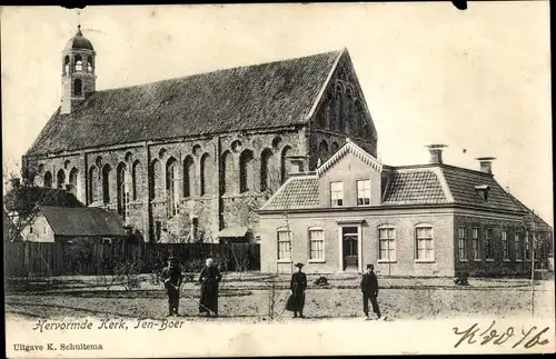 Ak Ten Boer Groningen, Hervormde Kerk