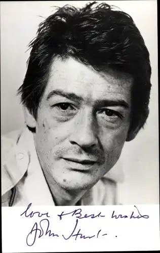 Ak Schauspieler John Hurt, Portrait, Autogramm