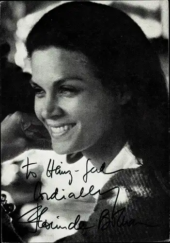 Foto Schauspielerin Florinda Bolkan, Portrait, Autogramm