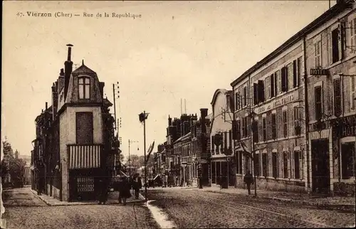 Ak Vierzon Cher, Rue de la République