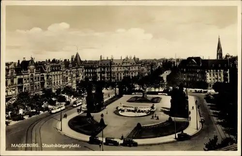 Ak Magdeburg an der Elbe, Staatsbürgerplatz