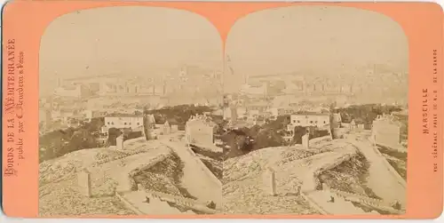 Stereo Foto Marseille Bouches du Rhône, Stadtansicht