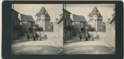 Stereo Foto Nevers Nièvre, Teilansicht, Turm, 1905