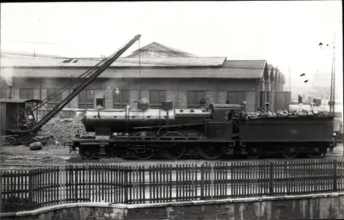 Foto Französische Eisenbahn, Dampflok, Bahnhof