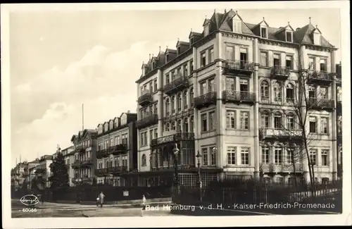 Ak Bad Homburg vor der Höhe Hessen, Kaiser Friedrich-Promenade