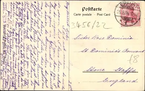 Ak Erfurt in Thüringen, Hauptpostamt