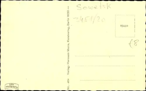 Ak Sowjetsk Tilsit Ostpreußen, Memelaufwärts