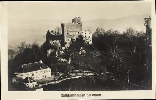 Ak Ottrott Elsass Bas Rhin, Burg Rathsamhausen