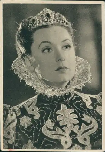 Ak Schauspielerin Zarah Leander, Portrait, Film das Herz der Königin