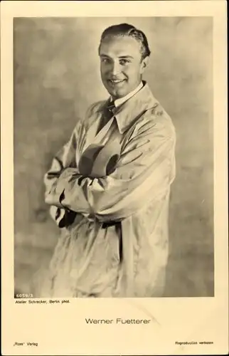 Ak Schauspieler Werner Fuetterer, Portrait