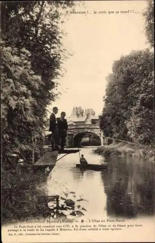 Ak Hirson Aisne, Oise au Pont Neuf