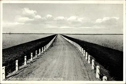 Ak Husum in Nordfriesland, Neuer Nordstrander Damm