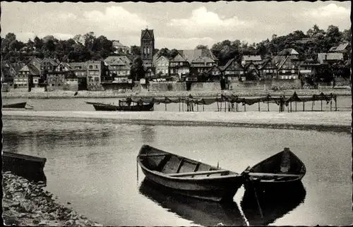 Ak Lauenburg an der Elbe, Blick über die Elbe