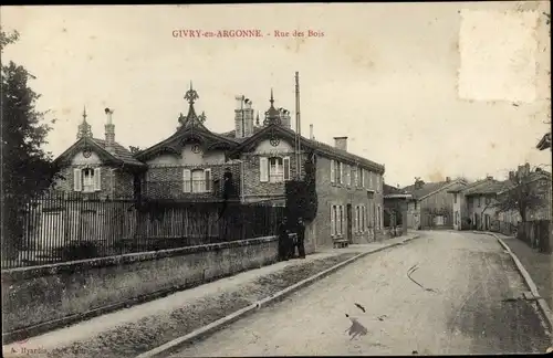 Ak Givry en Argonne Marne, Rue des Bois