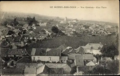 Ak Le Mesnil sur Oger Marne, Gesamtansicht, Clos Tarin