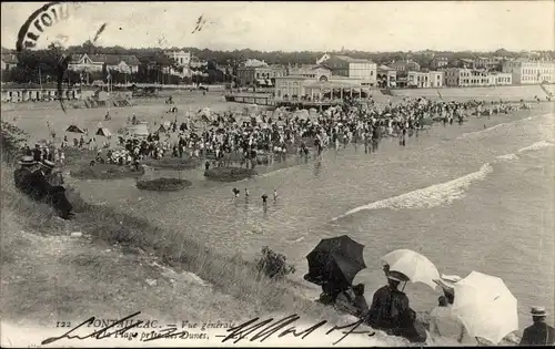 Ak Pontaillac Royan Charente Maritime, Gesamtansicht, La Plage Prise des Dunes