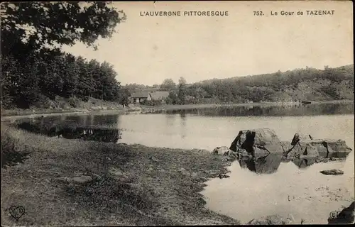 Ak Tazenat, Die malerische Auvergne, Le Gour de Tazenat