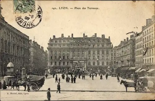 Ak Lyon Rhône, Place des Terreaux